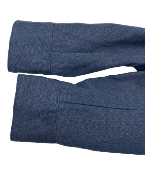 SUS-SOUS（シュス）SUS-SOUS (シュス) ロングスモックグランパシャツ ネイビー サイズ:SIZE 9の古着・服飾アイテム