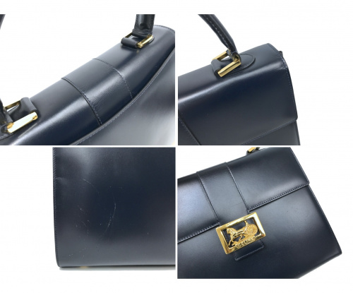 CELINE（セリーヌ）CELINE (セリーヌ) ヴィンテージ2WAYバッグ ネイビー MC96の古着・服飾アイテム
