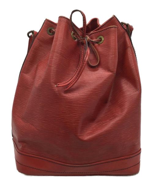 LOUIS VUITTON（ルイ ヴィトン）LOUIS VUITTON (ルイ ヴィトン) 巾着ショルダーバッグ レッドの古着・服飾アイテム