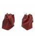 中古・古着 LOUIS VUITTON (ルイ ヴィトン) 巾着ショルダーバッグ レッド：5000円