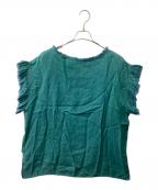 house of lotusハウスオブロータス）の古着「ノースリーブブラウス」｜グリーン