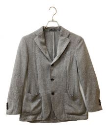 LARDINI（ラルディーニ）の古着「ウールシルクライトテーラードジャケット」｜グレー