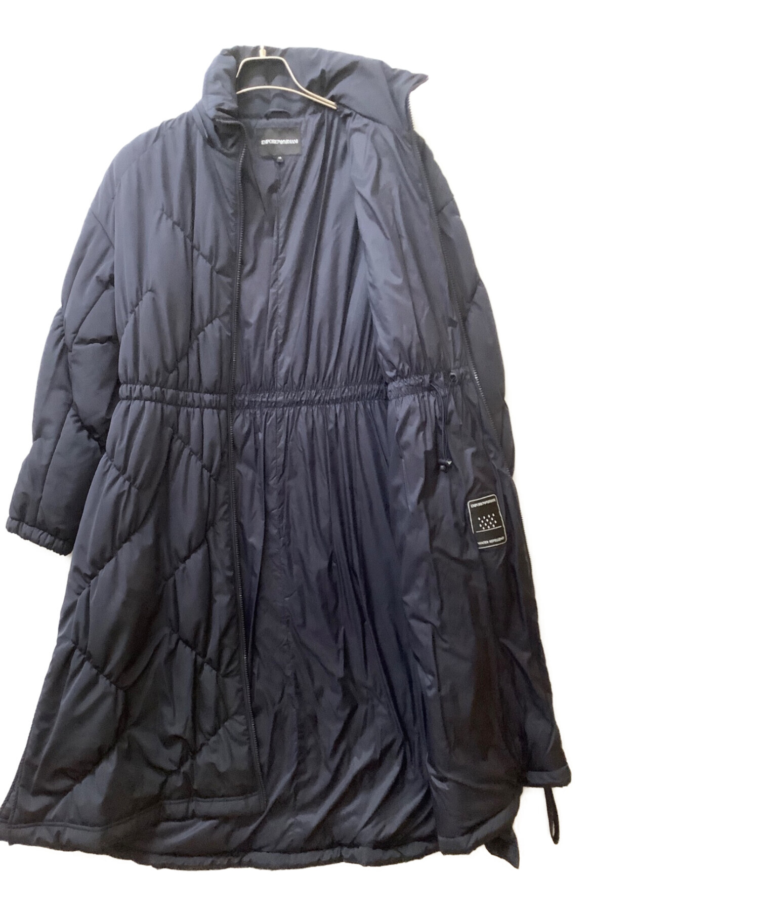 EMPORIO ARMANI ロングダウンジャケット カーキ EMPORIO ARMANI ロングダウンジャケット カーキ