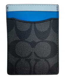 COACH（コーチ）の古着「カードケース」｜ブルー×ブラック