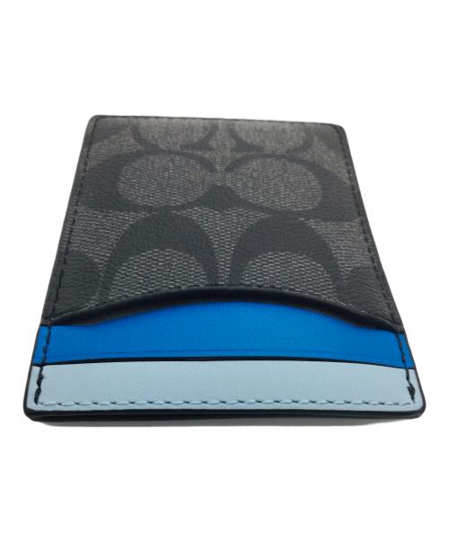 COACH（コーチ）COACH (コーチ) カードケース ブルー×ブラックの古着・服飾アイテム