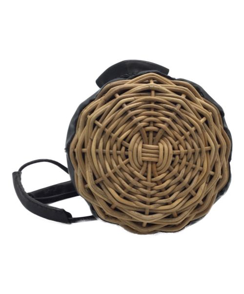 ebagos（エバゴス）ebagos (エバゴス) 巾着カゴバッグ ブラックの古着・服飾アイテム