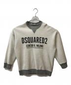 DSQUARED2ディースクエアード）の古着「ceresio 9 milano sweatshirt」｜グレー×ホワイト