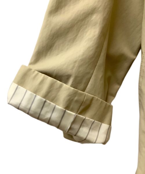 ebure（エブール）ebure (エブール) ハイカウントシルクコットン ドレスコート ベージュ サイズ:36の古着・服飾アイテム