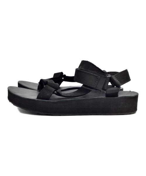 TEVA（テバ）TEVA (テバ) TEVA(テバ)ミッドフォームユニバーサルレザーサンダル ブラック サイズ:24.5cmの古着・服飾アイテム