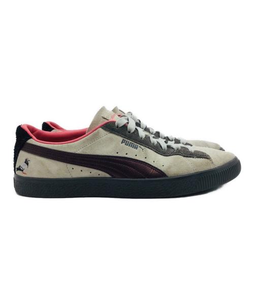PUMA（プーマ）PUMA (プーマ) staple (ステイプル) ATMOS (アトモス) Suede Natural Grey グレー×ピンク サイズ:UK9、EUR43、US10、CM28の古着・服飾アイテム