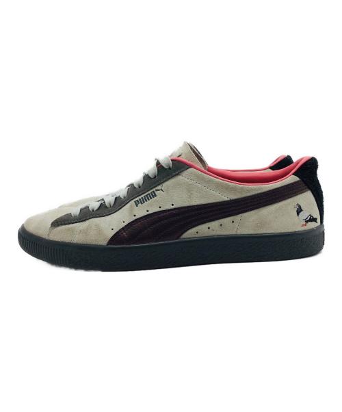 PUMA（プーマ）PUMA (プーマ) staple (ステイプル) ATMOS (アトモス) Suede Natural Grey グレー×ピンク サイズ:UK9、EUR43、US10、CM28の古着・服飾アイテム