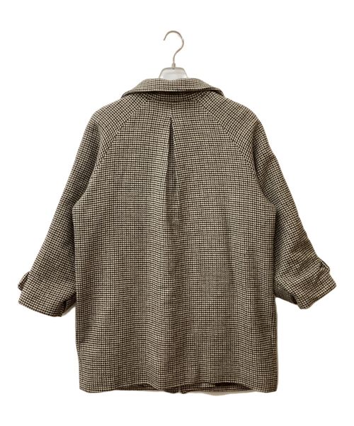 willfully（ウィルフリー）willfully (ウィルフリー) ウール混コート ベージュ×ブラック サイズ:Freeの古着・服飾アイテム