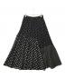BEARDSLEY（ビアズリー）の古着「BEZ1021101A0002　ドットパッチワークロングスカート」｜ブラック