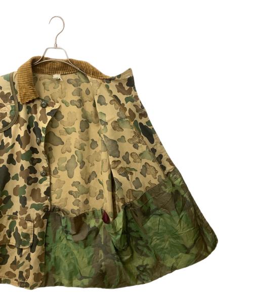 不明（不明）不明 (不明) 60-70s ハンティングジャケット ブラウン×グリーン サイズ:品質ﾀｸﾞ欠損の為不明の古着・服飾アイテム