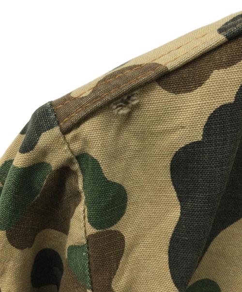 不明（不明）不明 (不明) 60-70s ハンティングジャケット ブラウン×グリーン サイズ:品質ﾀｸﾞ欠損の為不明の古着・服飾アイテム