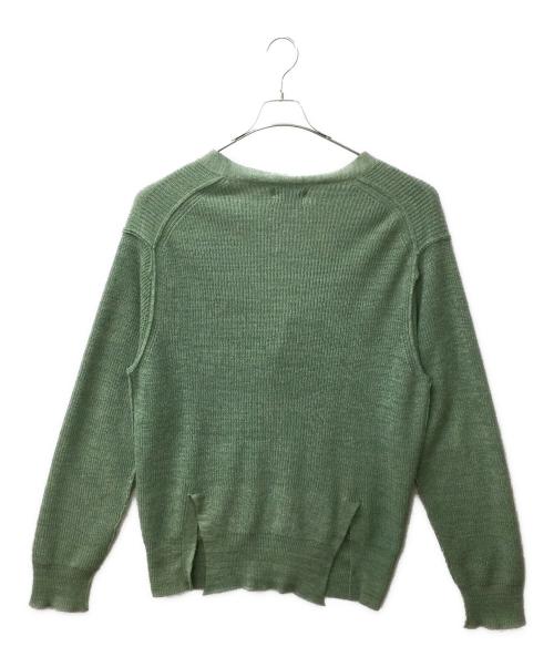 Ernie Palo（アーニーパロ）Ernie Palo (アーニーパロ) EP03-KN01　Linen Rib Cardigan グリーン サイズ:46の古着・服飾アイテム