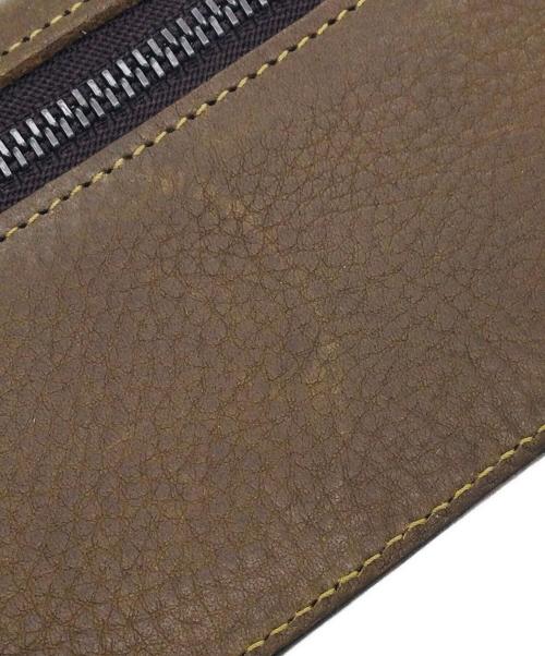 genten（ゲンテン）genten (ゲンテン) パスケース カーキ×ブラウン 未使用品の古着・服飾アイテム