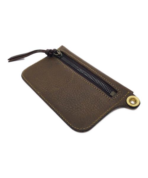 genten（ゲンテン）genten (ゲンテン) パスケース カーキ×ブラウン 未使用品の古着・服飾アイテム