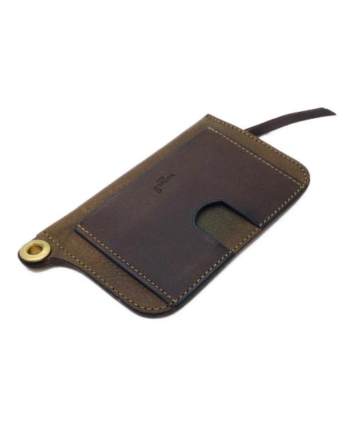 genten（ゲンテン）genten (ゲンテン) パスケース カーキ×ブラウン 未使用品の古着・服飾アイテム