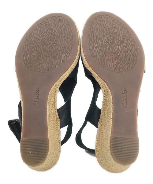 CLARKS（クラークス）CLARKS (クラークス) CLARKS(クラークス)ウェッジソール厚底サンダル ラフリーローズン ベージュ サイズ:24.5cmの古着・服飾アイテム