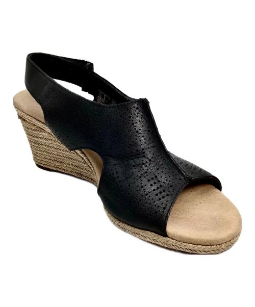 CLARKS（クラークス）CLARKS (クラークス) CLARKS(クラークス)ウェッジソール厚底サンダル ラフリーローズン ベージュ サイズ:24.5cmの古着・服飾アイテム