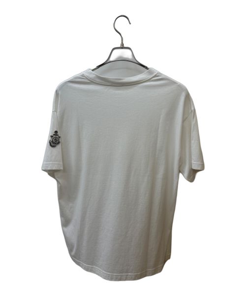 MONCLER（モンクレール）MONCLER (モンクレール) J.W.ANDERSON (ジェイダブリューアンダーソン) プリントTシャツ ホワイト×イエロー サイズ:Lの古着・服飾アイテム