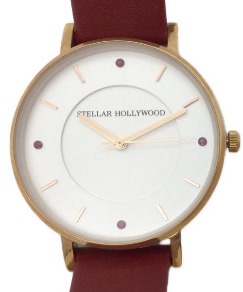 STELLAR HOLLYWOOD（ステラハリウッド）STELLAR HOLLYWOOD (ステラハリウッド) 腕時計 レッドの古着・服飾アイテム