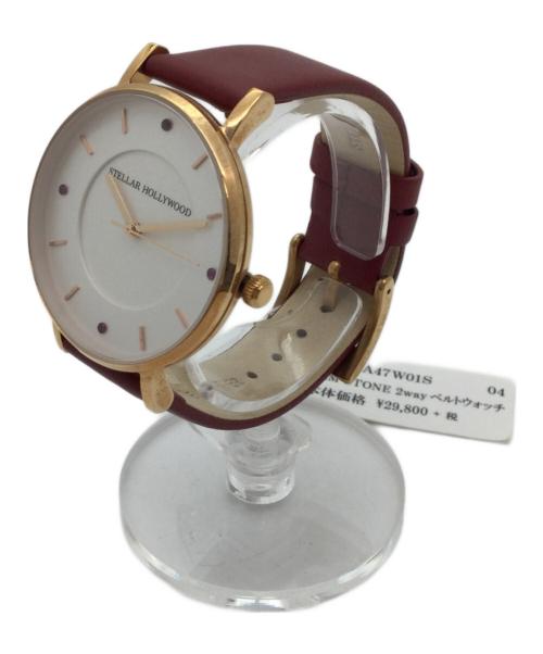 STELLAR HOLLYWOOD（ステラハリウッド）STELLAR HOLLYWOOD (ステラハリウッド) 腕時計 レッドの古着・服飾アイテム