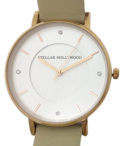 STELLAR HOLLYWOOD（ステラハリウッド）STELLAR HOLLYWOOD (ステラハリウッド) 腕時計 ベージュの古着・服飾アイテム