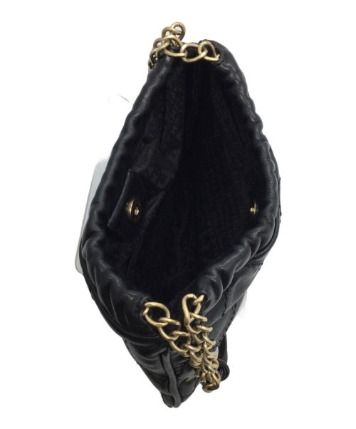 CHANEL（シャネル）CHANEL (シャネル) チェーンハンドポーチ カメリア ワイルドステッチ ブラックの古着・服飾アイテム