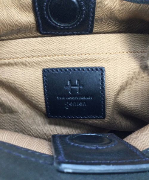 genten（ゲンテン）genten (ゲンテン) ショルダーバッグ ブルー×ブラックの古着・服飾アイテム