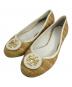 TORY BURCH（トリーバーチ）の古着「TORY BURCH(トリーバーチ)フラットシューズ」｜ベージュ×ホワイト