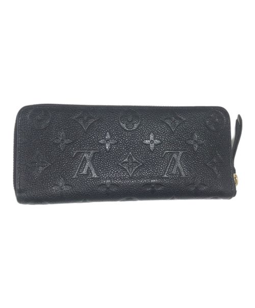 LOUIS VUITTON（ルイ ヴィトン）LOUIS VUITTON (ルイ ヴィトン) ポルトフォイユ・クレマンス モノグラム･アンプラント ノワールの古着・服飾アイテム