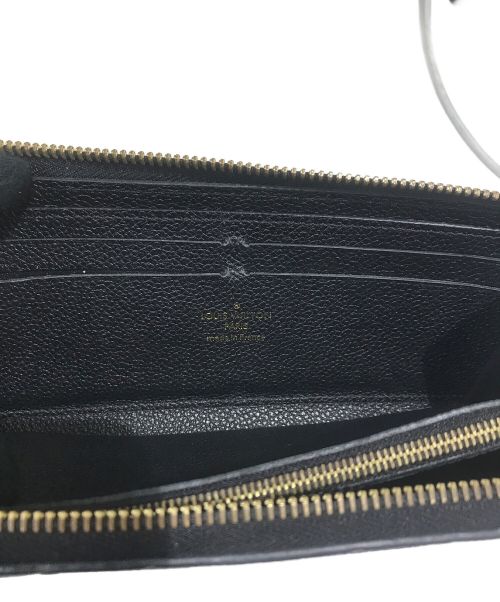 LOUIS VUITTON（ルイ ヴィトン）LOUIS VUITTON (ルイ ヴィトン) ポルトフォイユ・クレマンス モノグラム･アンプラント ノワールの古着・服飾アイテム