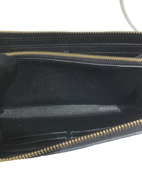 LOUIS VUITTON（ルイ ヴィトン）LOUIS VUITTON (ルイ ヴィトン) ポルトフォイユ・クレマンス モノグラム･アンプラント ノワールの古着・服飾アイテム