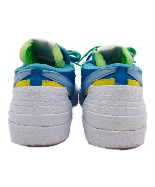 NIKE（ナイキ）NIKE (ナイキ) sacai (サカイ) KAWS (カウズ) Blazer Low Neptune Blue ブルー×グリーン サイズ:US6、UK5.5、cm24、BR37、CN240(2.5)の古着・服飾アイテム