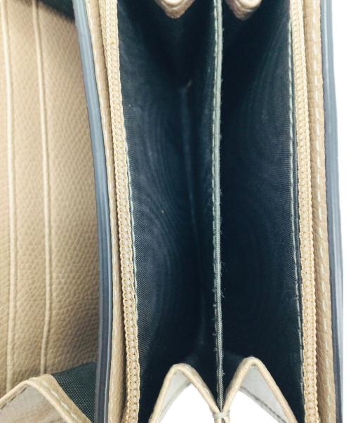 FURLA（フルラ）FURLA (フルラ) コンパクトウォレット ネイビー×ブラウンの古着・服飾アイテム