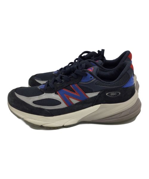 NEW BALANCE（ニューバランス）NEW BALANCE (ニューバランス) KITH (キス) スニーカー ネイビー×レッド サイズ:25.5の古着・服飾アイテム