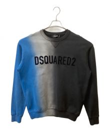 DSQUARED2（ディースクエアード）の古着「GRADIENT LOGO SWEATSHIRT」｜ブラック×ブルー