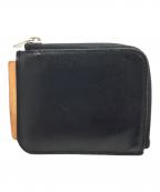 ）の古着「レザーL字ジップウォレット」｜ブラック