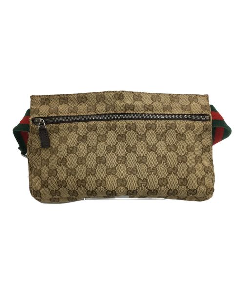 GUCCI（グッチ）GUCCI (グッチ) ウエストポーチ GG シェリーライン ブラウンの古着・服飾アイテム