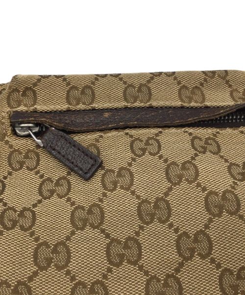 GUCCI（グッチ）GUCCI (グッチ) ウエストポーチ GG シェリーライン ブラウンの古着・服飾アイテム