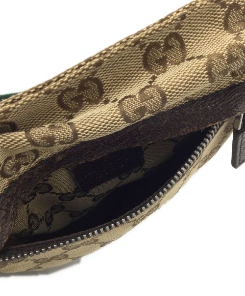 GUCCI（グッチ）GUCCI (グッチ) ウエストポーチ GG シェリーライン ブラウンの古着・服飾アイテム