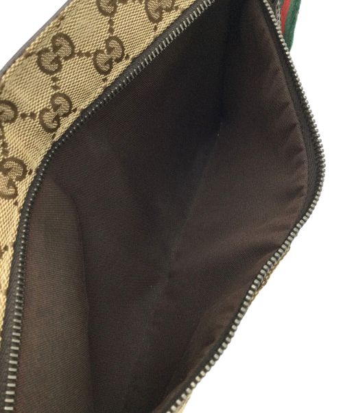 GUCCI（グッチ）GUCCI (グッチ) ウエストポーチ GG シェリーライン ブラウンの古着・服飾アイテム