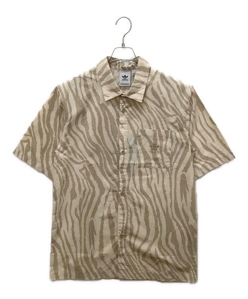 adidas（アディダス）adidas (アディダス) IL5198　シャツ ベージュ×ブラウン サイズ:XLの古着・服飾アイテム