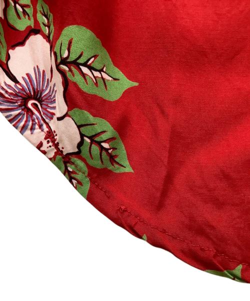 BANANA REPUBLIC（バナナリパブリック）BANANA REPUBLIC (バナナリパブリック) 80s SAFARI&TRAVEL レーヨンシャツ レッド×グリーン サイズ:Lの古着・服飾アイテム