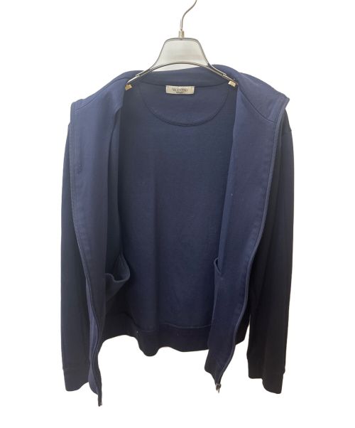 VALENTINO（ヴァレンティノ）VALENTINO (ヴァレンティノ) ロゴトラックジャケット ネイビー サイズ:Mの古着・服飾アイテム