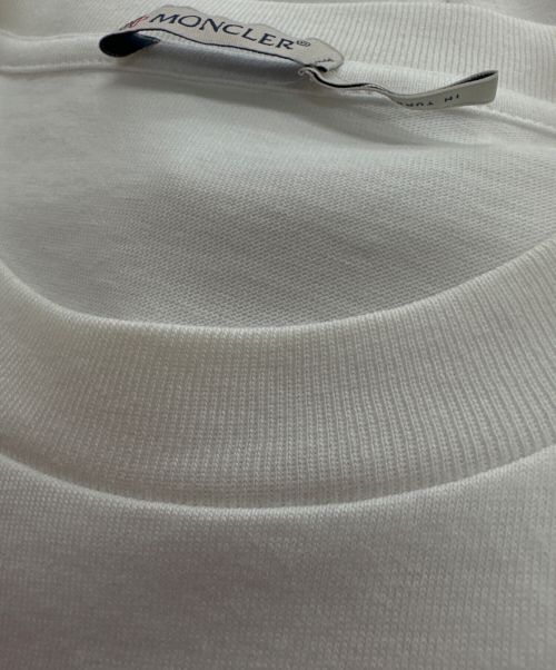 MONCLER（モンクレール）MONCLER (モンクレール) GENIUS 1952 プリントTシャツ ホワイト×ブラック サイズ:Lの古着・服飾アイテム