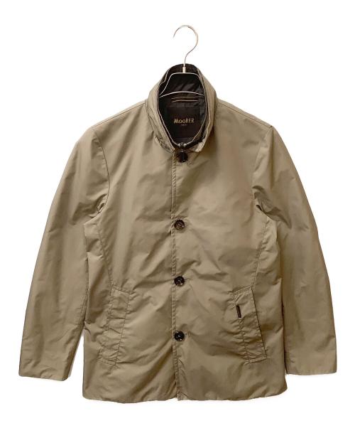 MOORER（ムーレー）MOORER (ムーレー) ポリエステル シングル ハーフコート ベージュ サイズ:44の古着・服飾アイテム