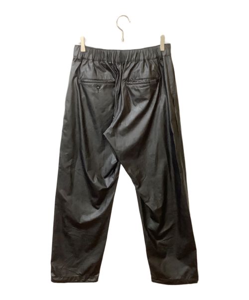 N.HOOLYWOOD（エヌ ハリウッド）N.HOOLYWOOD (エヌ ハリウッド) フェイクレザーパンツ ブラック サイズ:38の古着・服飾アイテム
